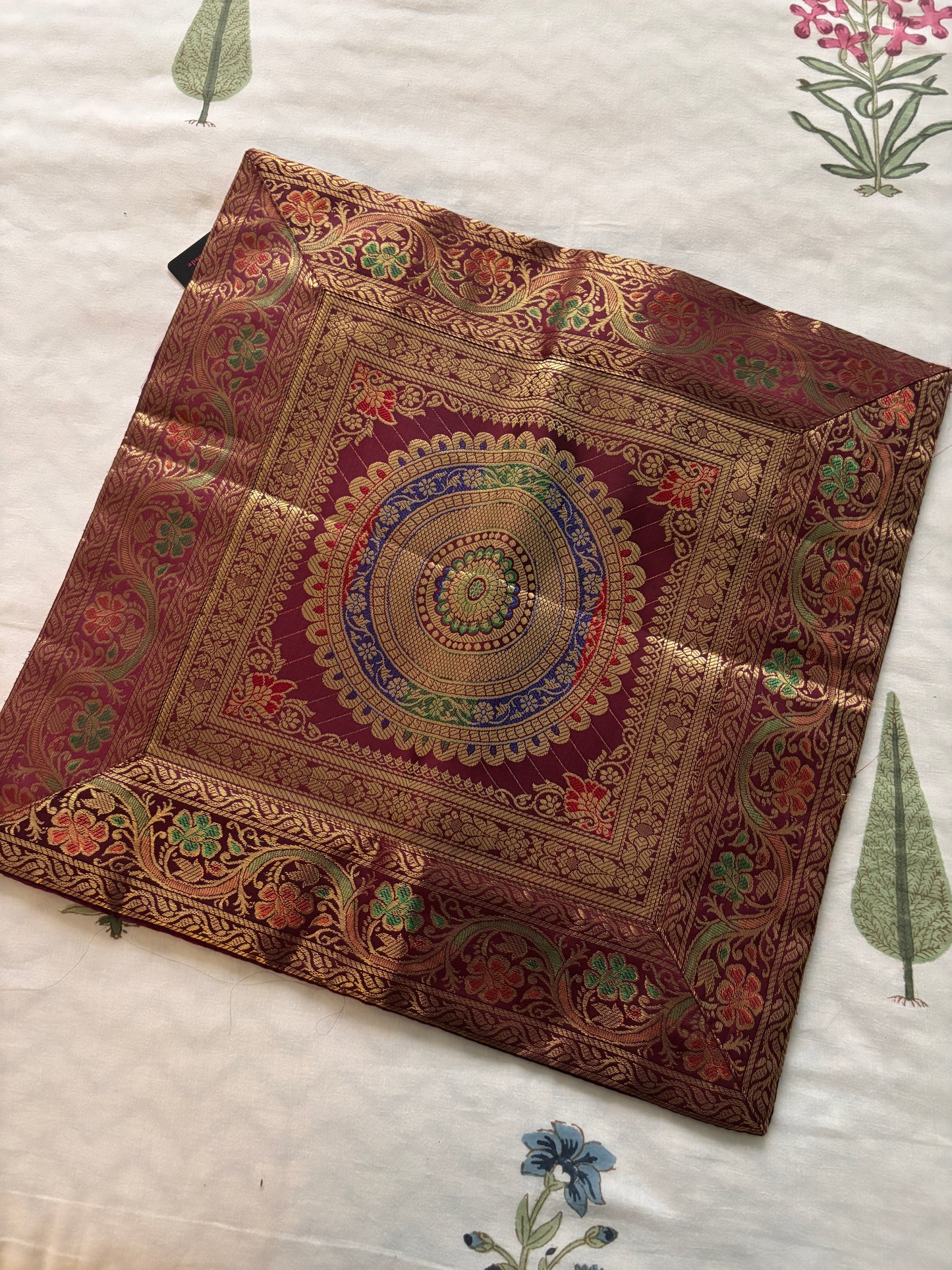 Customized Banarasi Cushion Covers