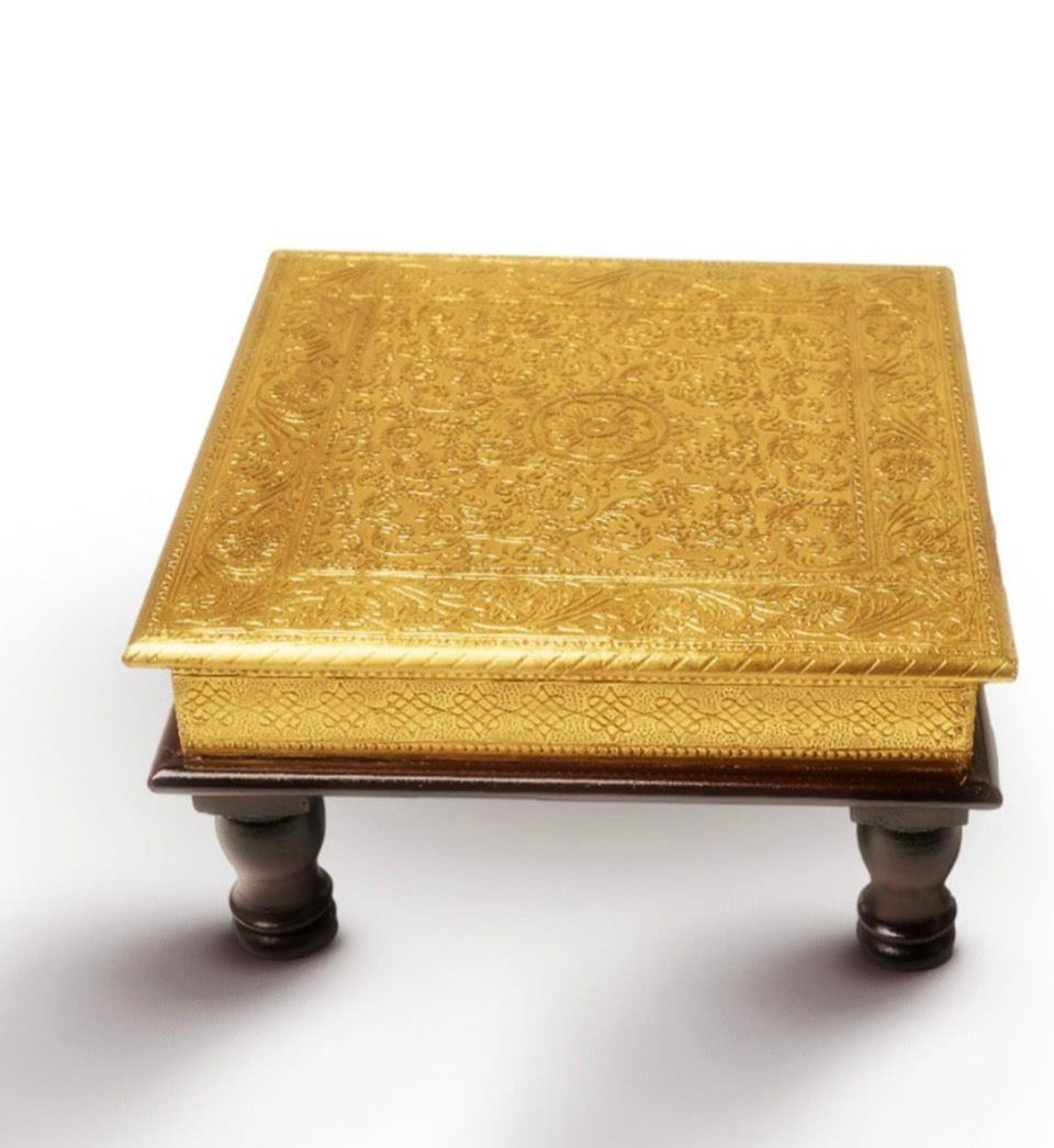 Brass Embossed Chowki