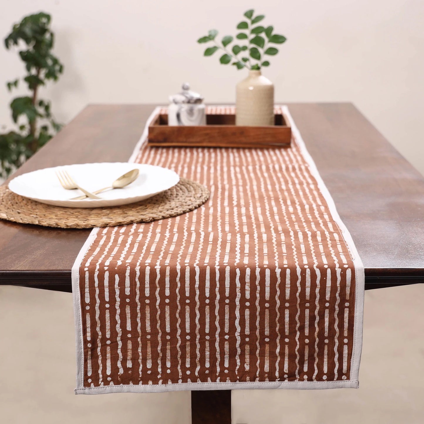 Red - Handmade Cotton Table Runner - SKU / CTR 1