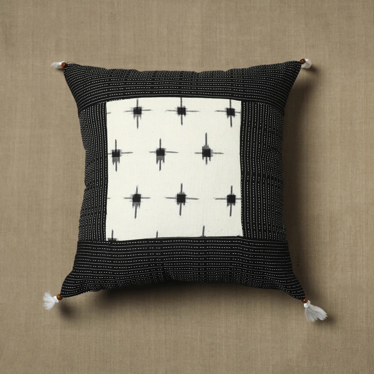 Red - Block Print Cotton Sanganeri Cushion Cover