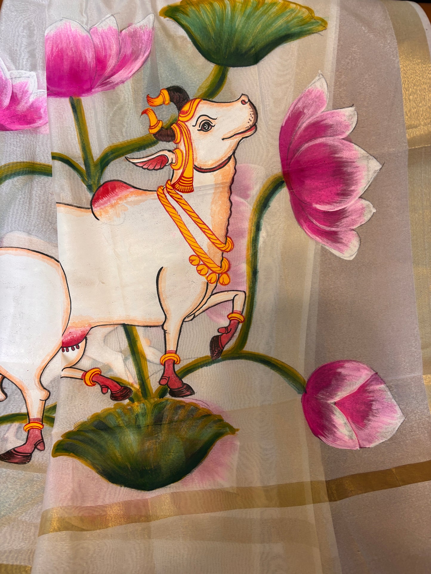 Hand Painted Patachitra Duppatta- SKU / BPD 1