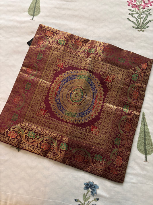 Customized Banarasi Cushion Covers