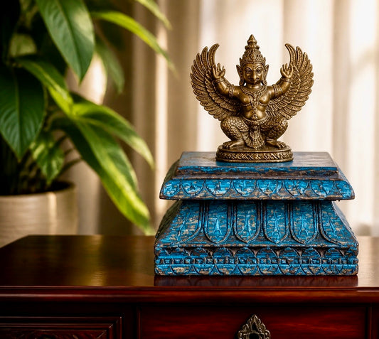Vintage Wooden Pillar Base