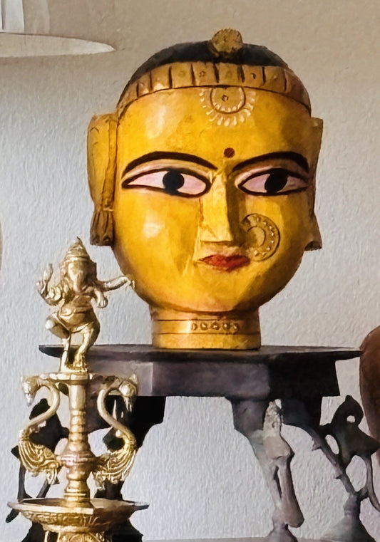 Wooden Gowri Head